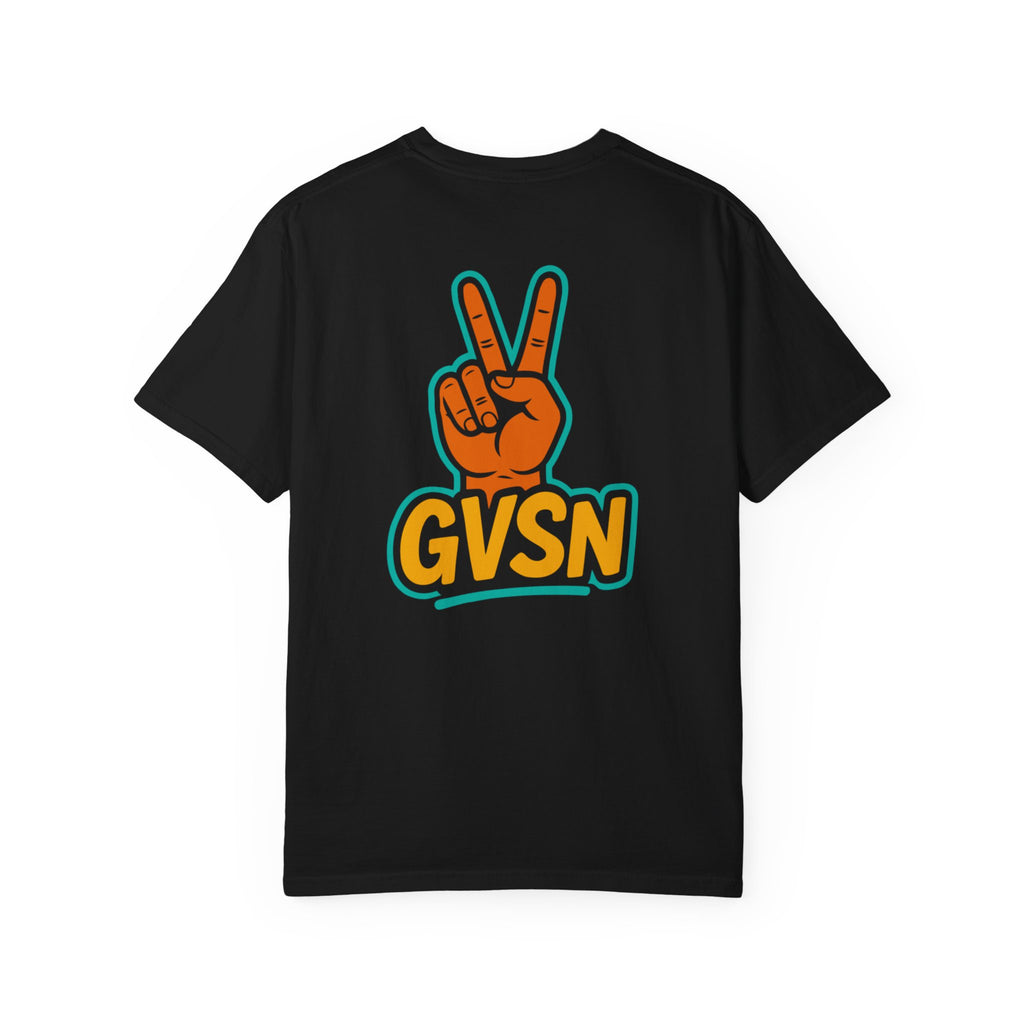 GVSN Peace Sign T-Shirt — Retro Surf Vibe Graphic Tee