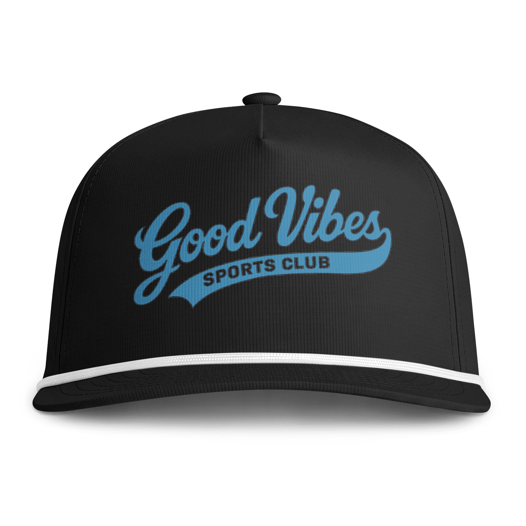Good Vibes Rope Cap – Retro 'Good Vibes Sports Club' Baseball Hat
