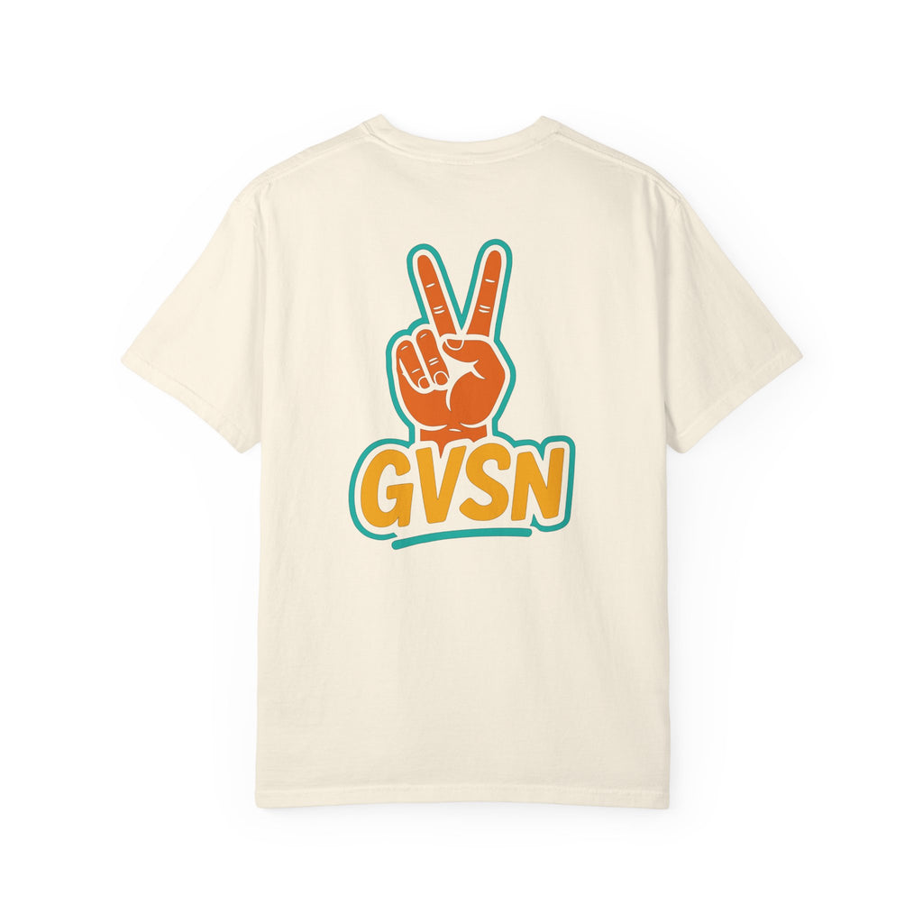 GVSN Peace Sign T-Shirt — Retro Surf Vibe Graphic Tee