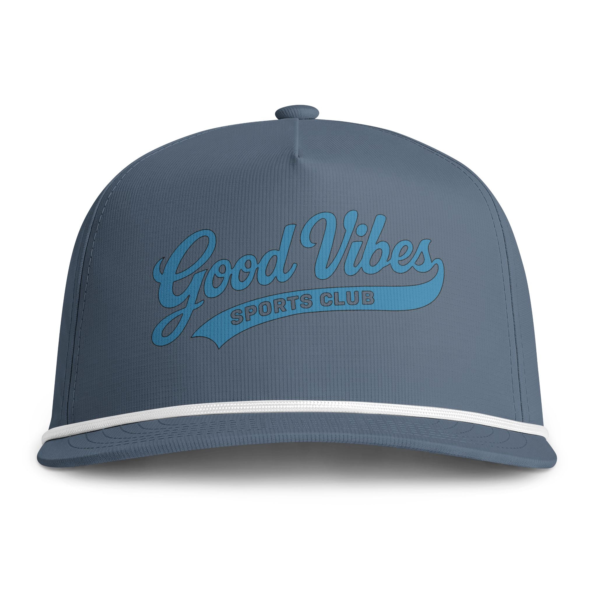 Good Vibes Rope Cap – Retro 'Good Vibes Sports Club' Baseball Hat