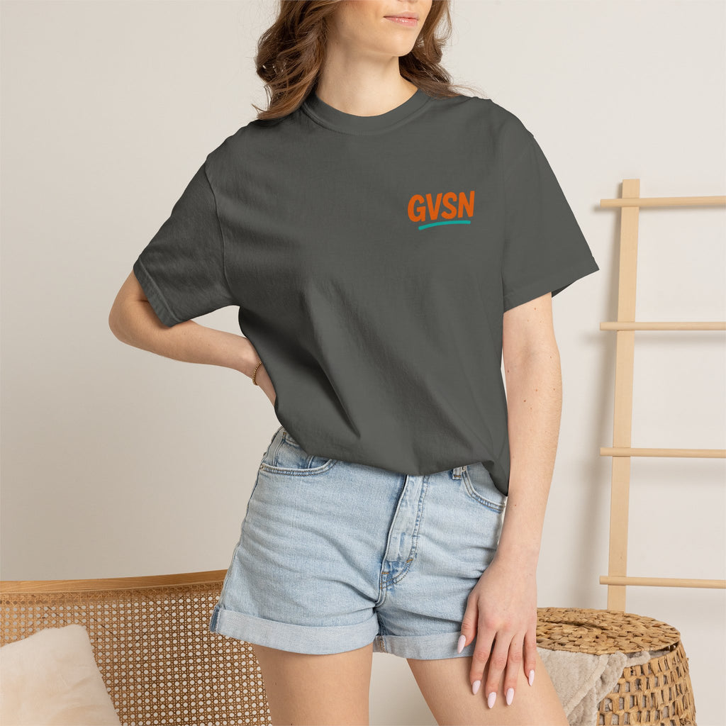 GVSN Peace Sign T-Shirt — Retro Surf Vibe Graphic Tee