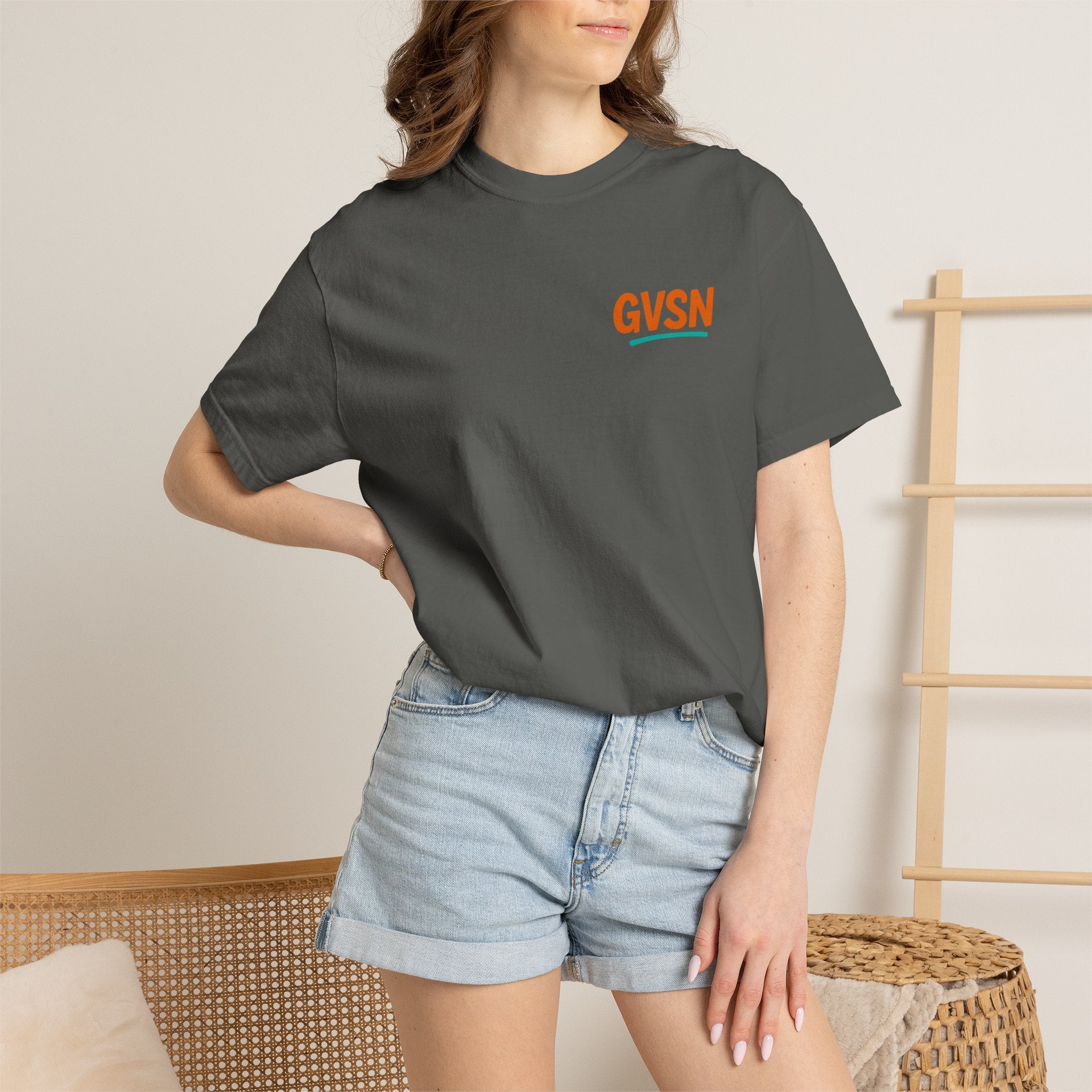GVSN Peace Sign T-Shirt — Retro Surf Vibe Graphic Tee