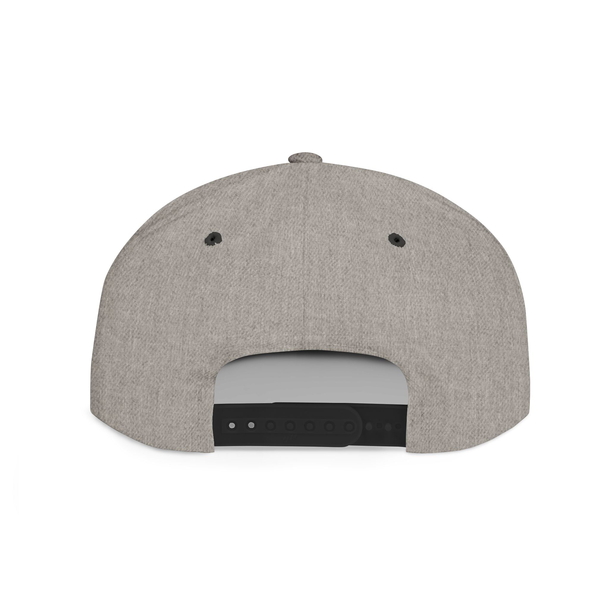 Good Vibes Flat Bill Snapback Hat – Embroidered Orange Script Cap