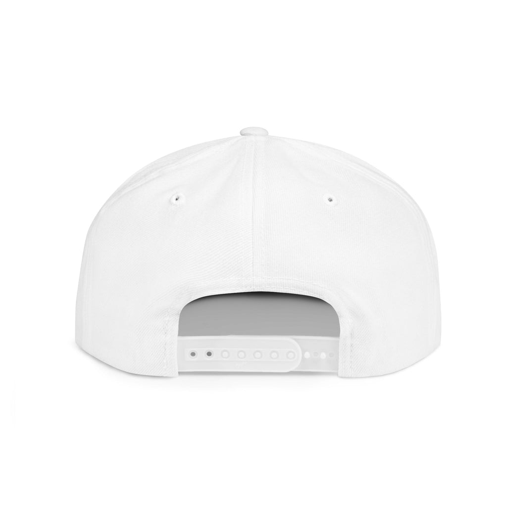 Good Vibes Flat Bill Snapback Hat – Embroidered Orange Script Cap