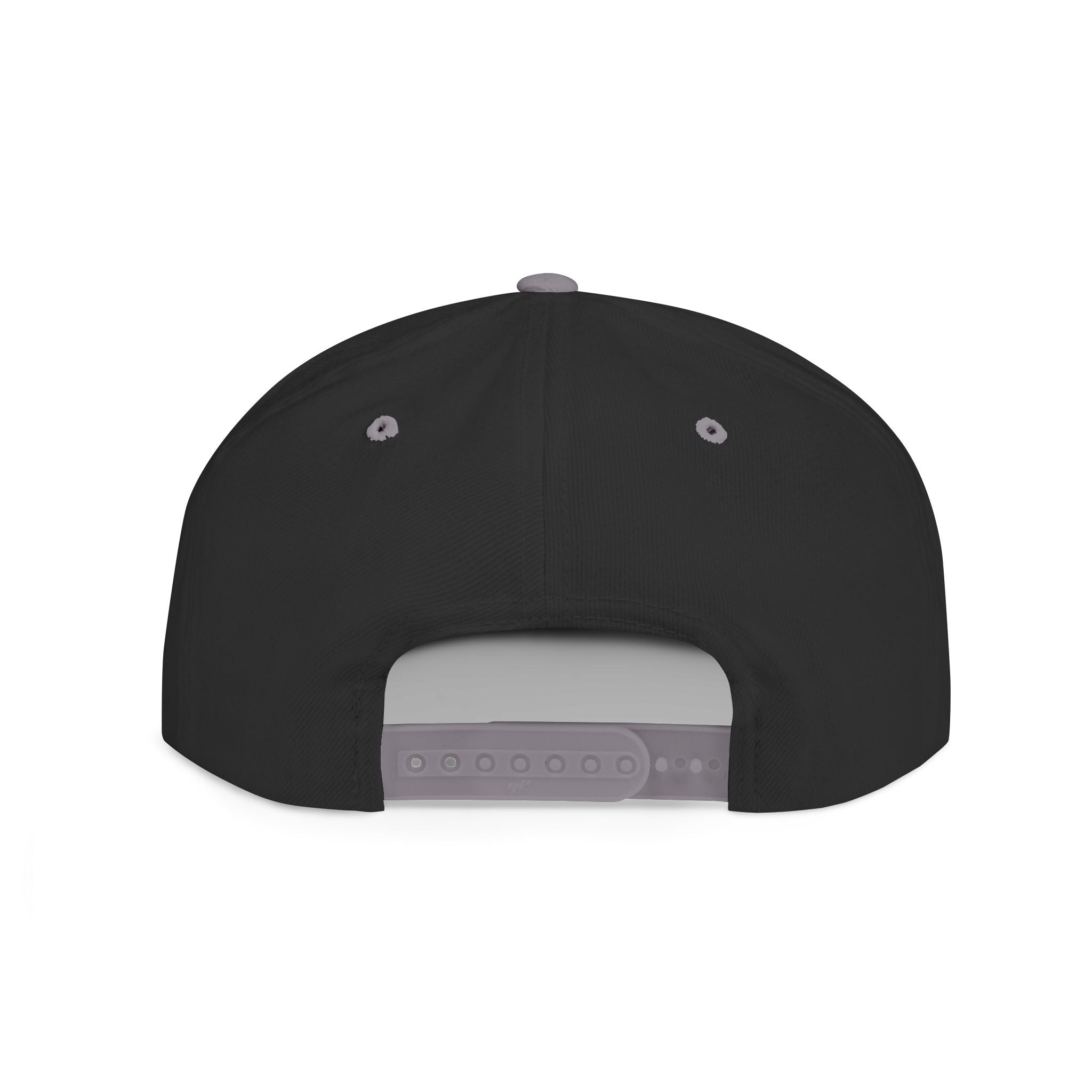 Good Vibes Flat Bill Snapback Hat – Embroidered Orange Script Cap