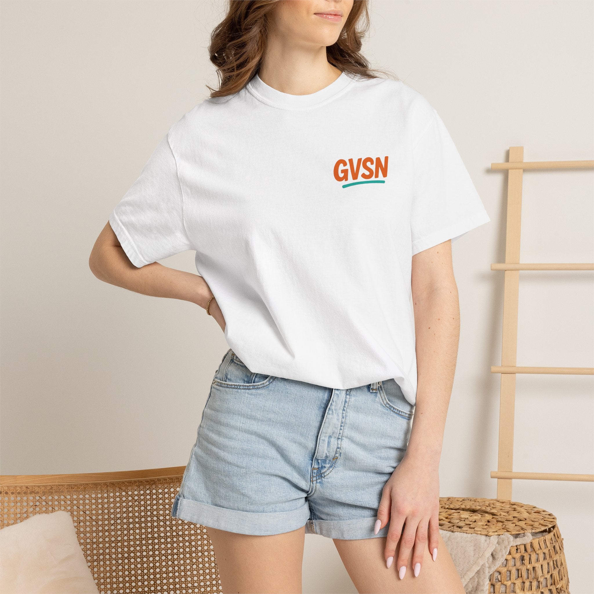 GVSN Peace Sign T-Shirt — Retro Surf Vibe Graphic Tee