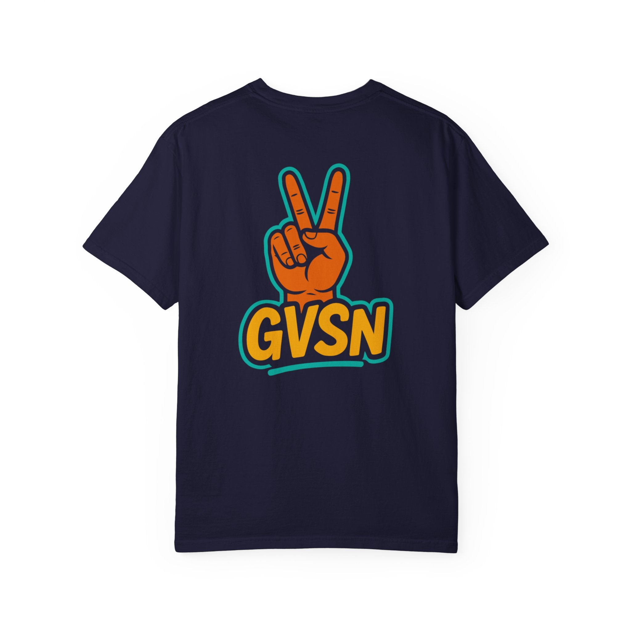 GVSN Peace Sign T-Shirt — Retro Surf Vibe Graphic Tee