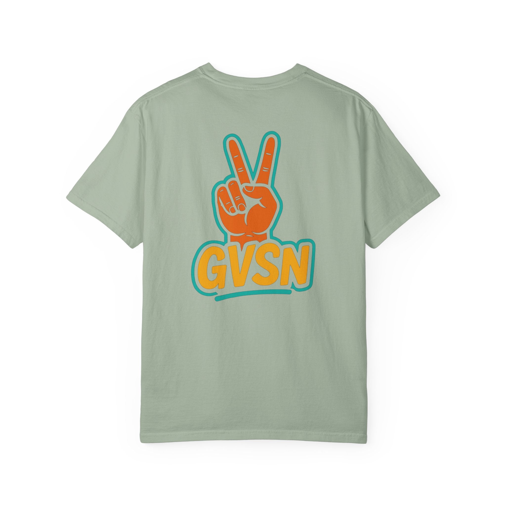 GVSN Peace Sign T-Shirt — Retro Surf Vibe Graphic Tee