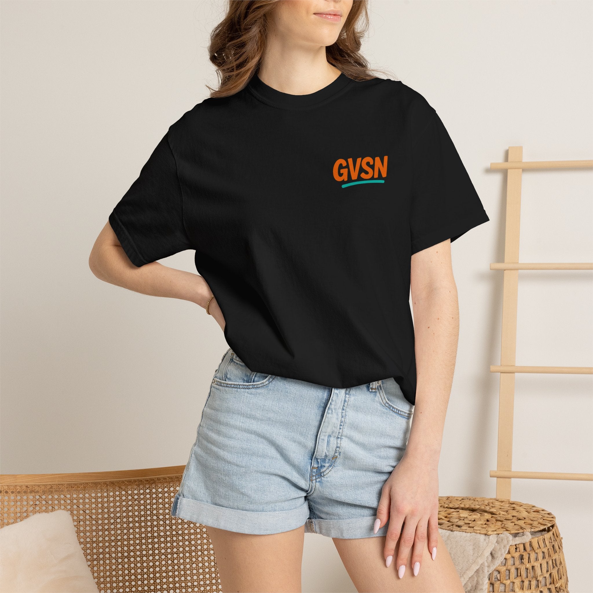 GVSN Peace Sign T-Shirt — Retro Surf Vibe Graphic Tee