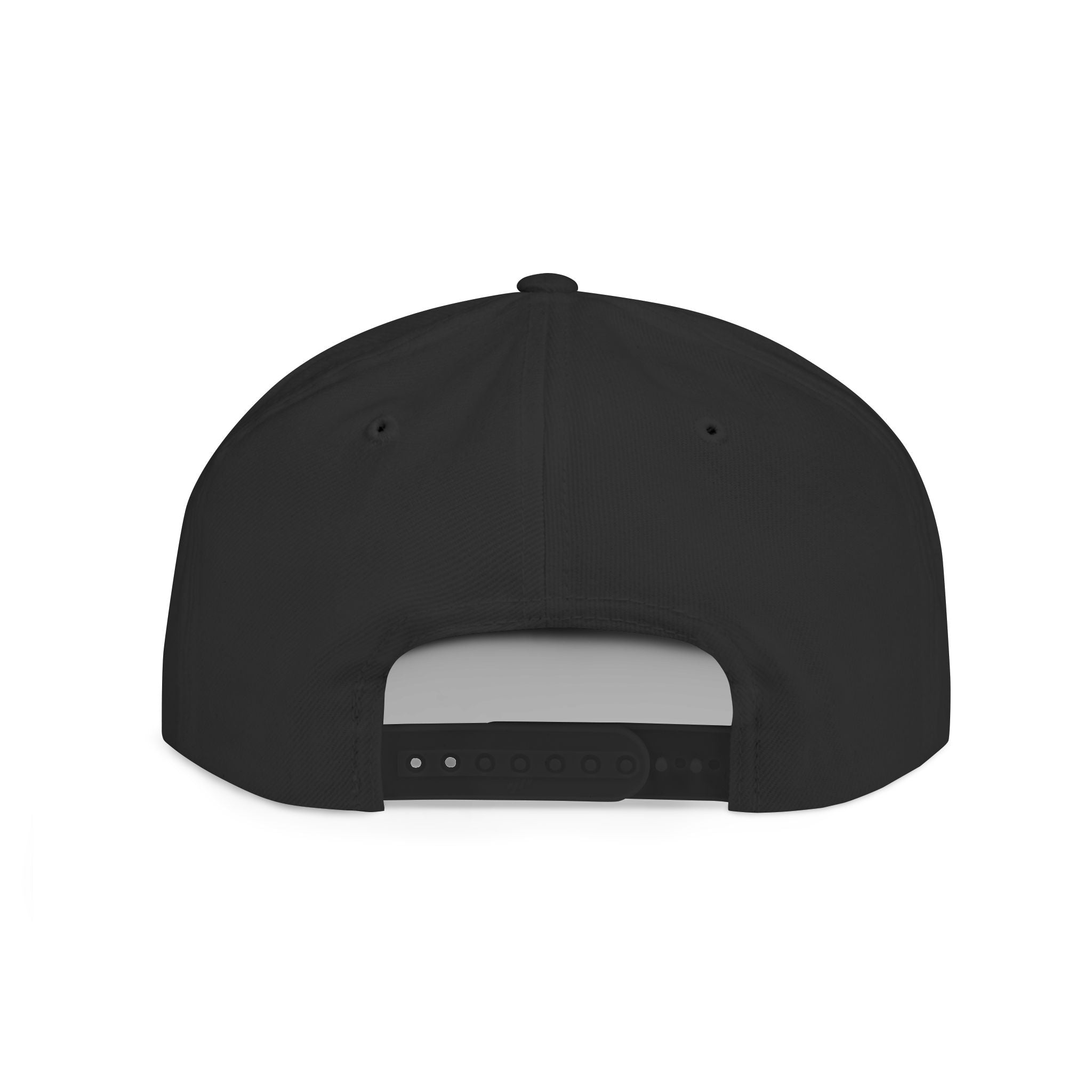 Good Vibes Flat Bill Snapback Hat – Embroidered Orange Script Cap