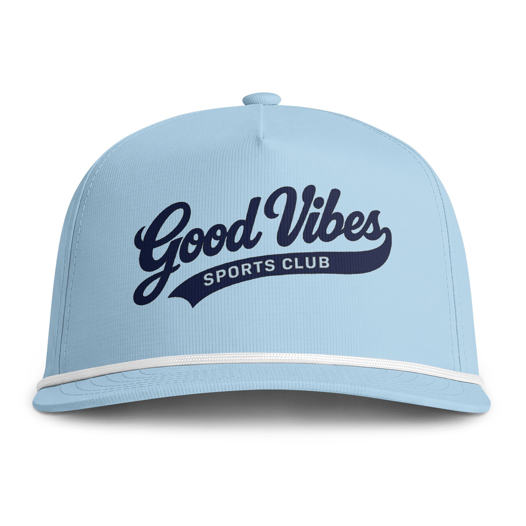 Good Vibes Rope Cap – Retro 'Good Vibes Sports Club' Baseball Hat