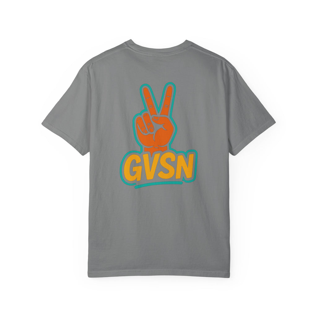 GVSN Peace Sign T-Shirt — Retro Surf Vibe Graphic Tee
