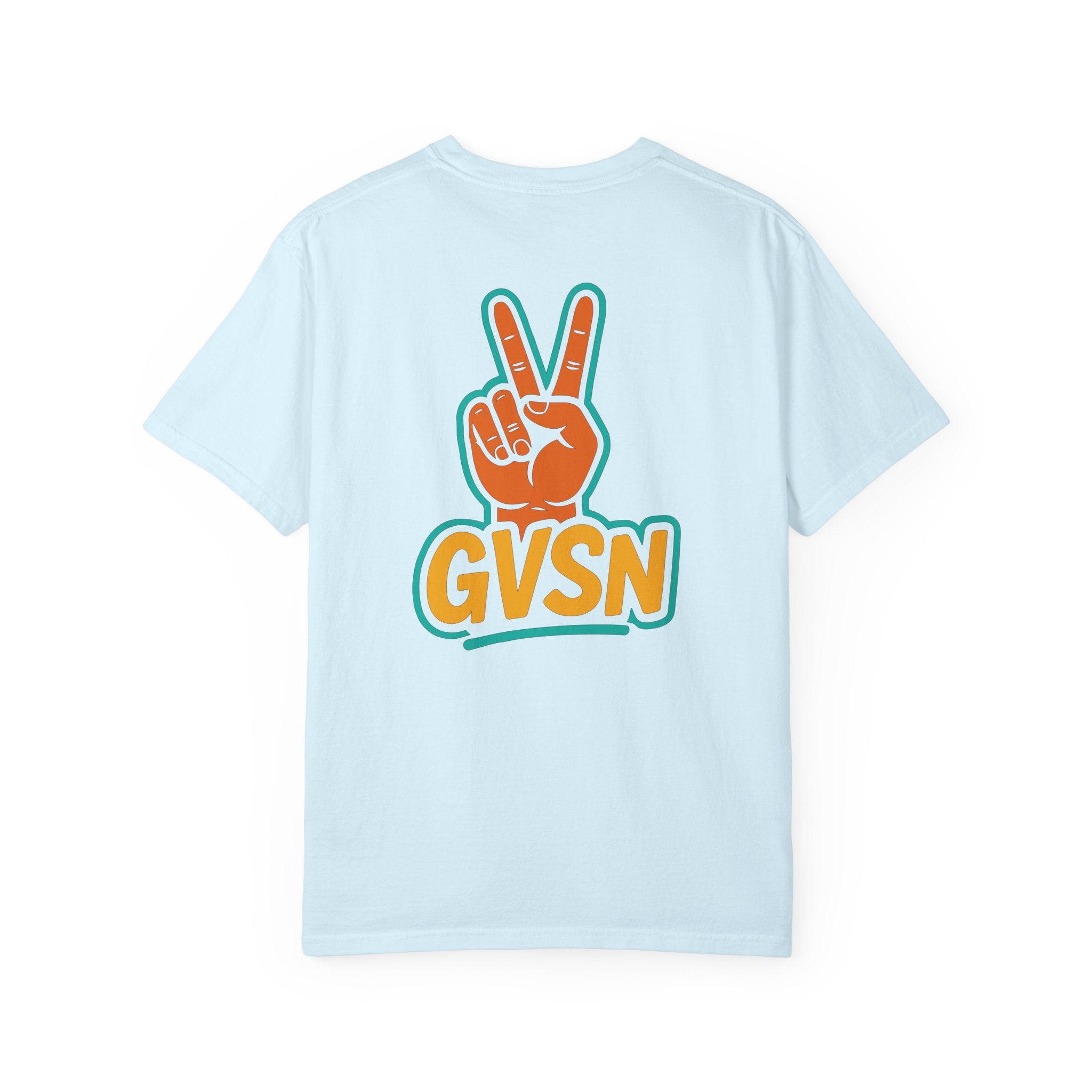 GVSN Peace Sign T-Shirt — Retro Surf Vibe Graphic Tee