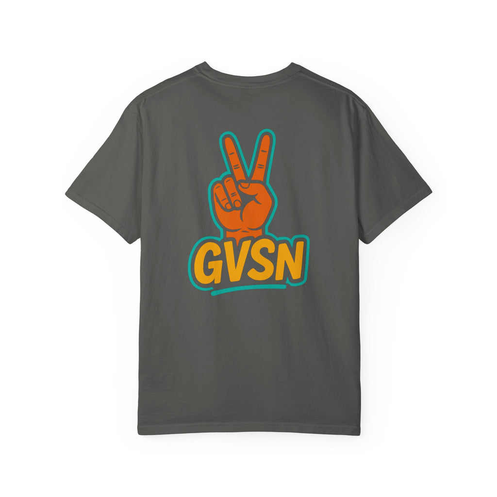 GVSN Peace Sign T-Shirt — Retro Surf Vibe Graphic Tee