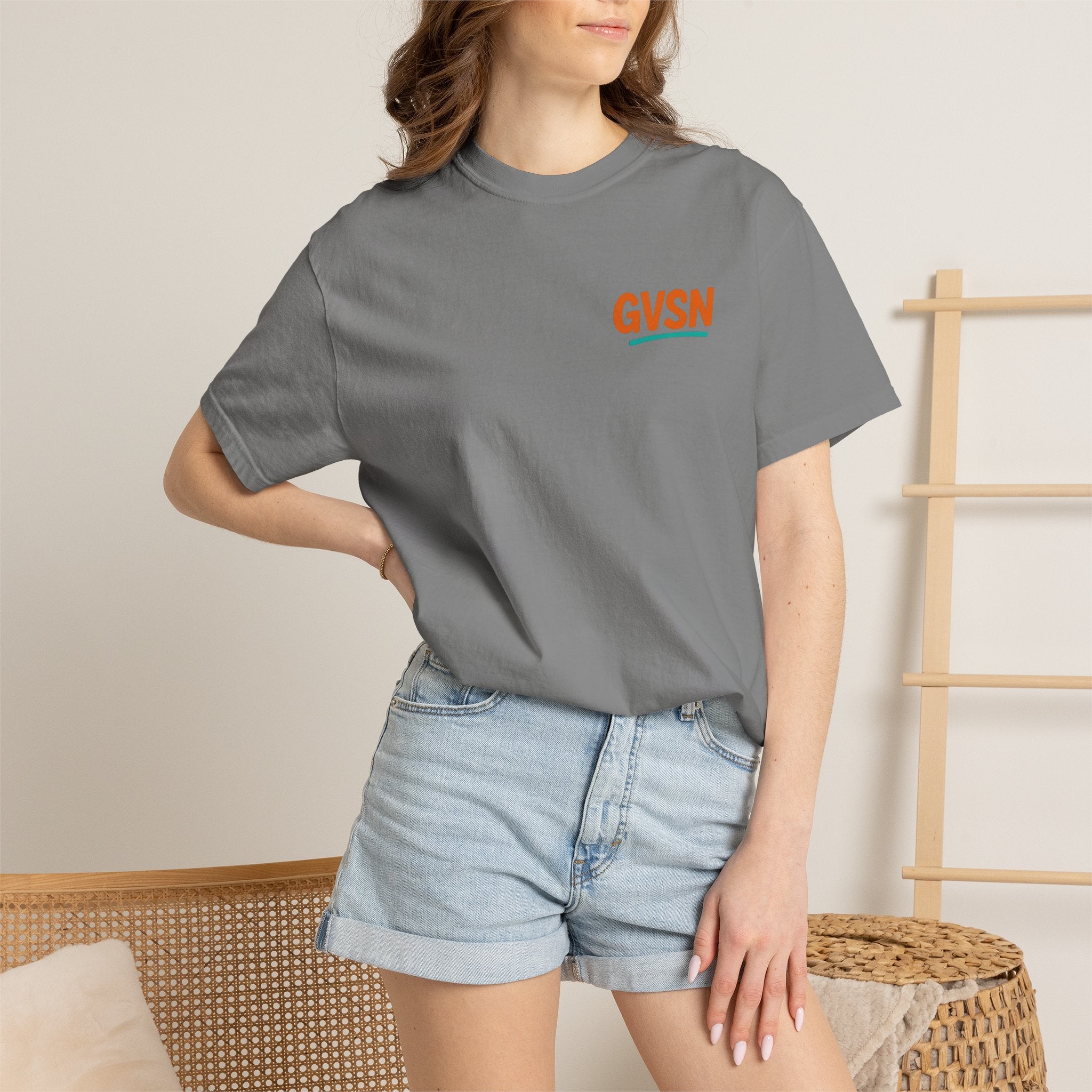 GVSN Peace Sign T-Shirt — Retro Surf Vibe Graphic Tee